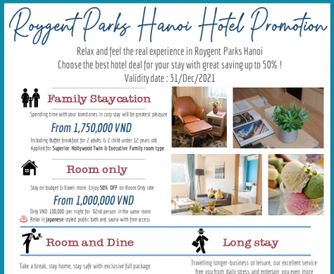 ROYGENT PARKS HANOI HOTEL PROMOTION