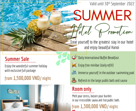 Start your next journey with our HAPPY SUMMER 2022 Promotion!