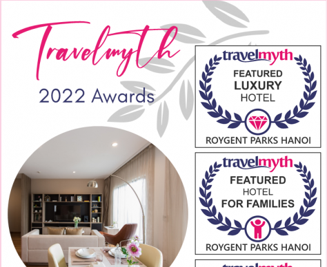 Giải thưởng “Travelmyth 2022” – Roygent Parks Hanoi