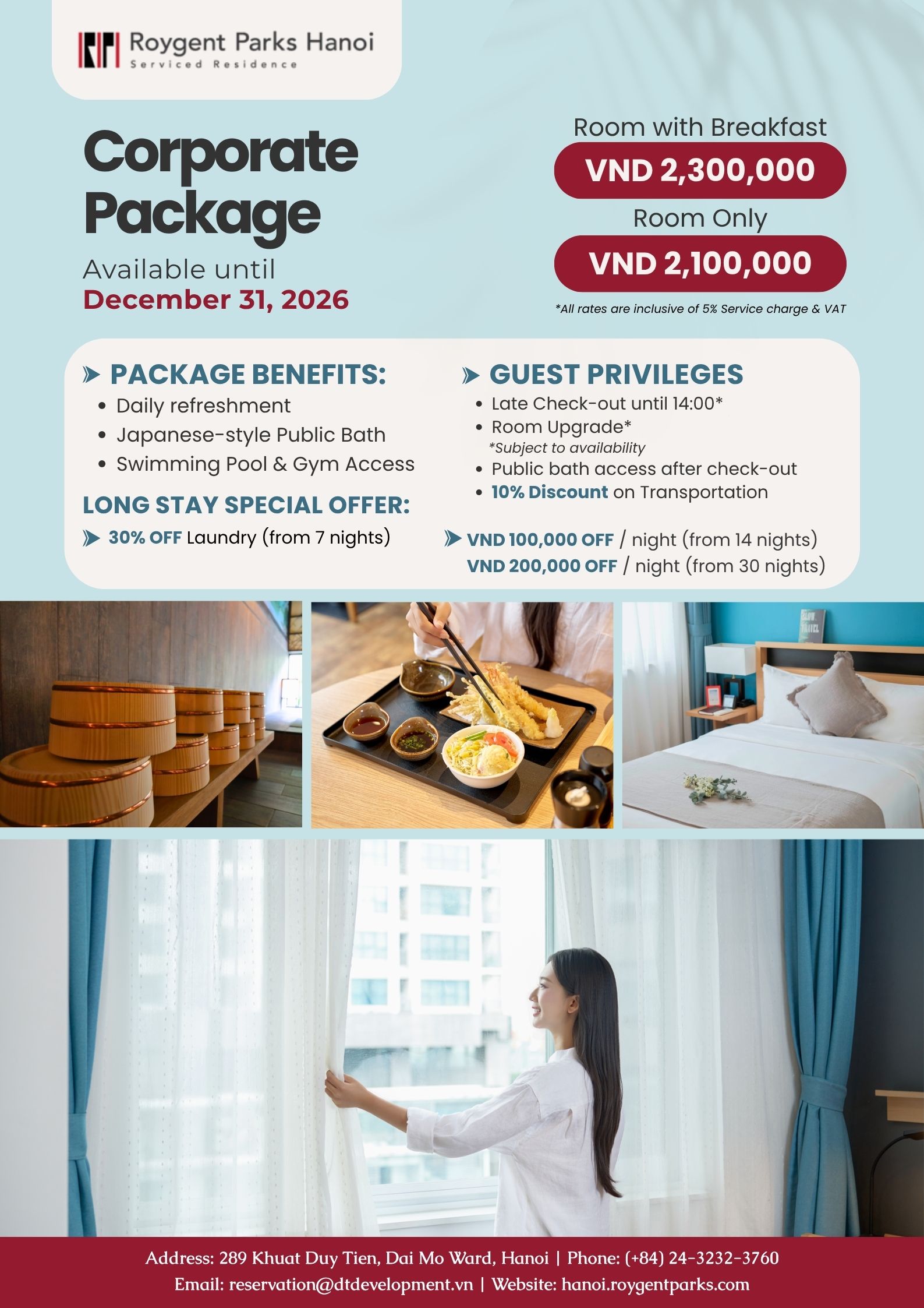 Corporate Package 2026 – Smart Accommodation Solution for Businesses in Hanoi