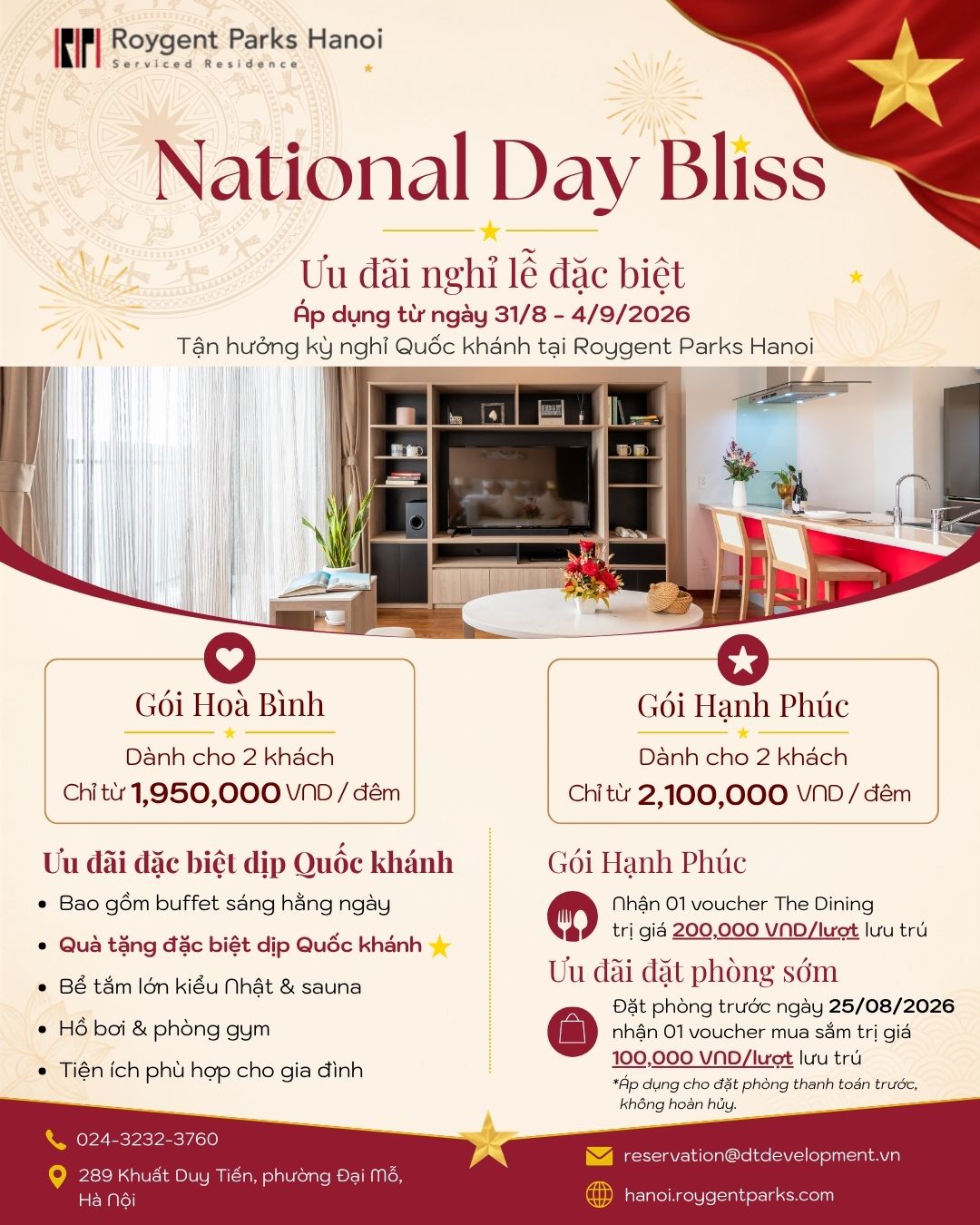 ⭐National Day Bliss: Kỳ nghỉ Quốc khánh thư thái tại Hà Nội